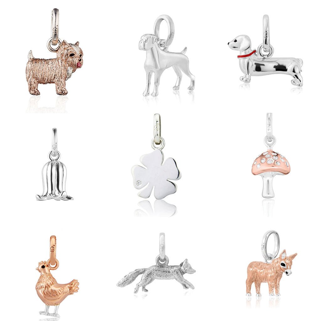 dog-charms-and-other-charms-on-white-background