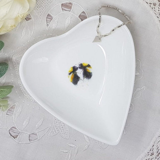 Bumble Bee Heart Trinket Dish - Cotswold Jewellery