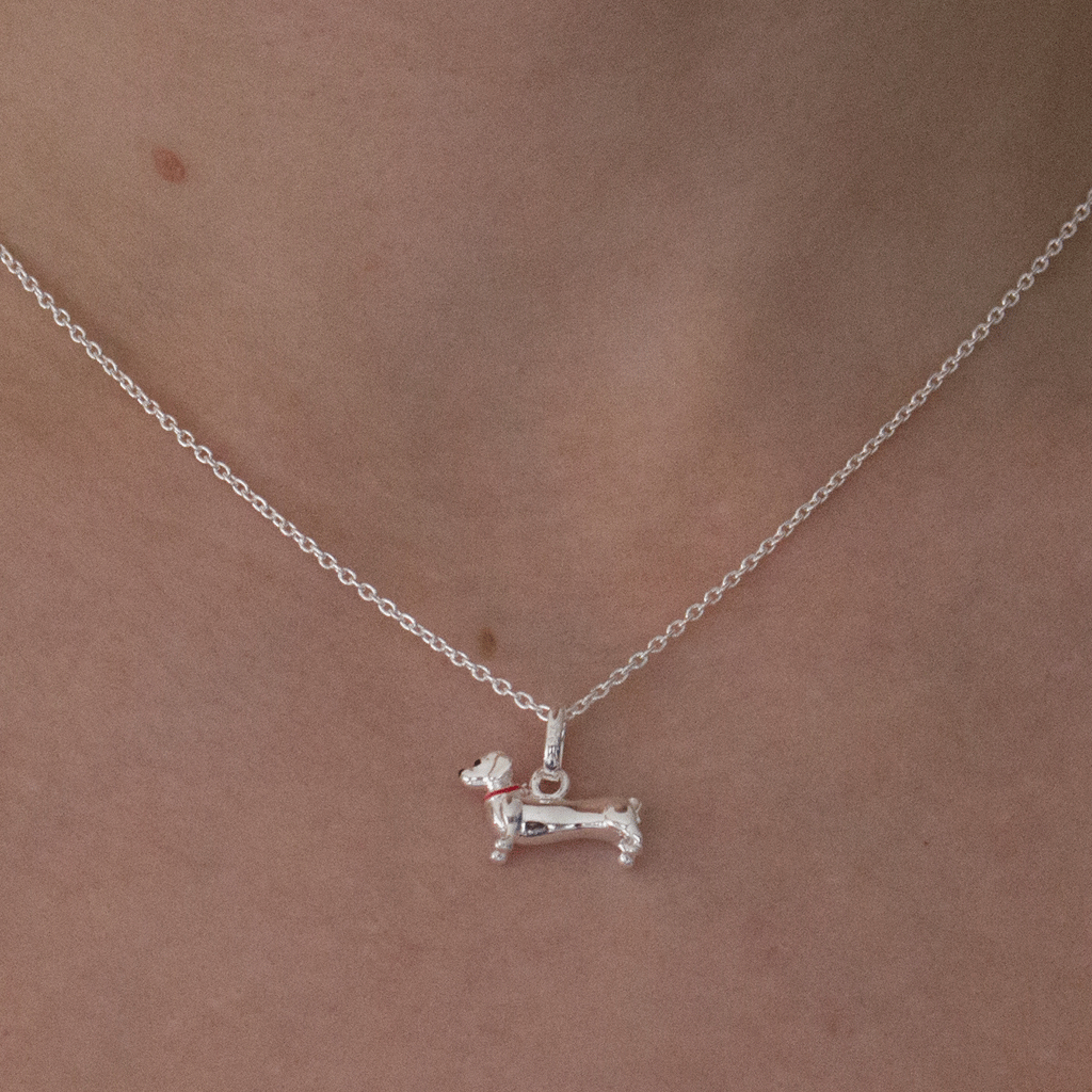Dachshund Sterling Silver Necklace - Cotswold Jewellery