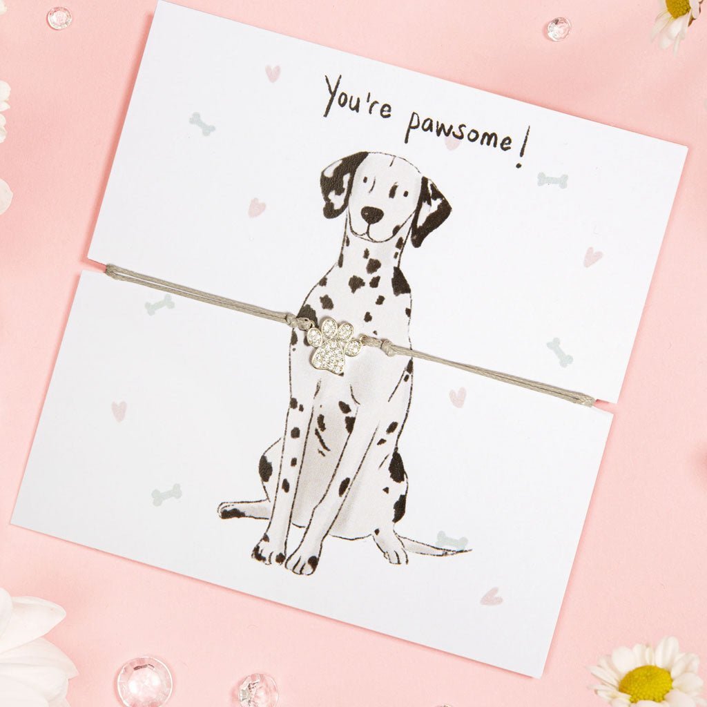 Dalmatian Paw Print Bracelet - Cotswold Jewellery