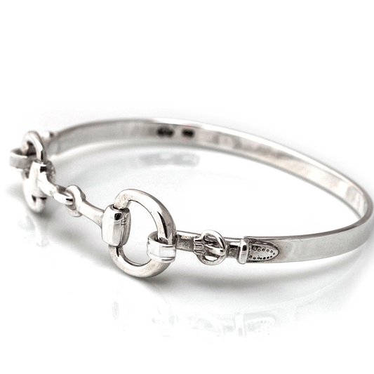 hiho-silver-detailed-snaffle-bracelet-from-cotswold-jewellery