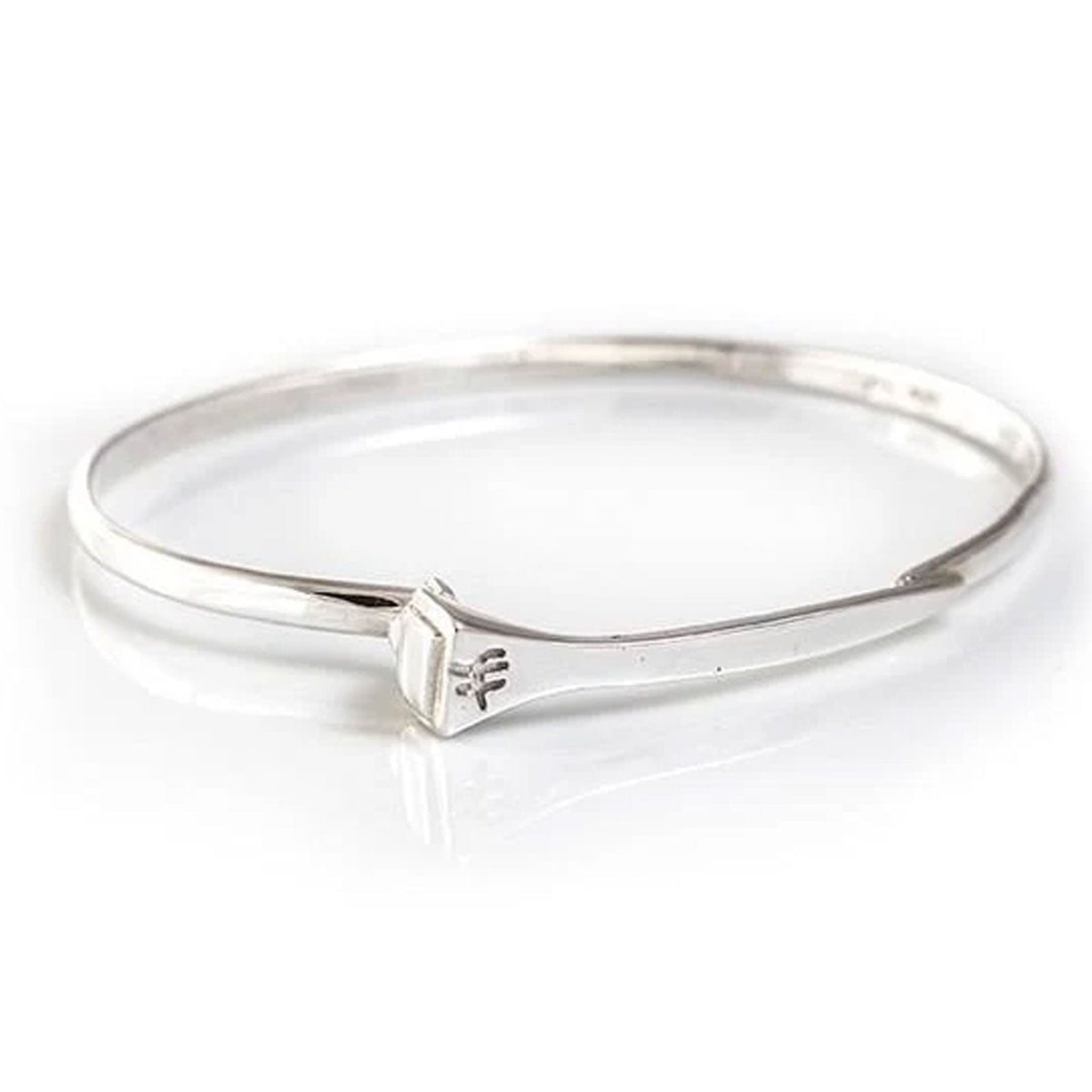Farrier Nail Sterling Silver Bangle - Cotswold Jewellery