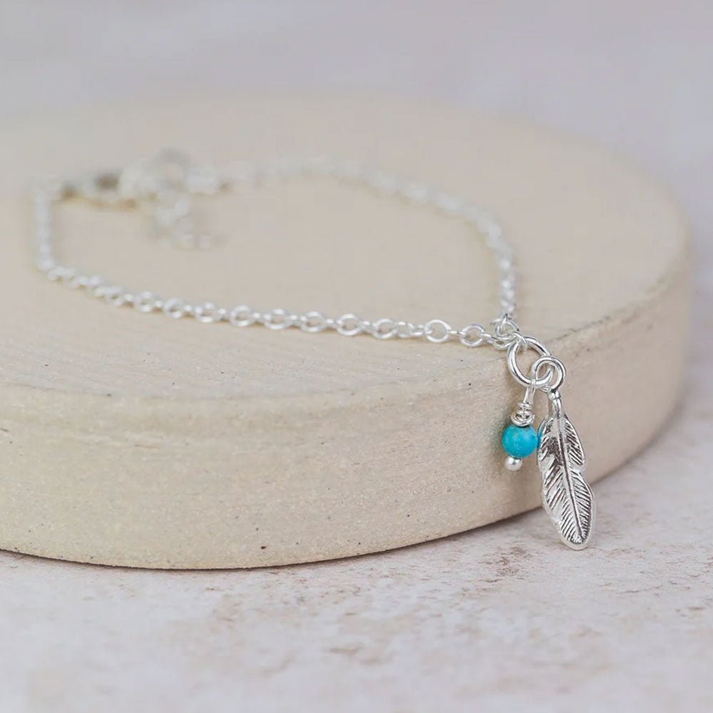 Feather Sterling Silver Bracelet - Cotswold Jewellery