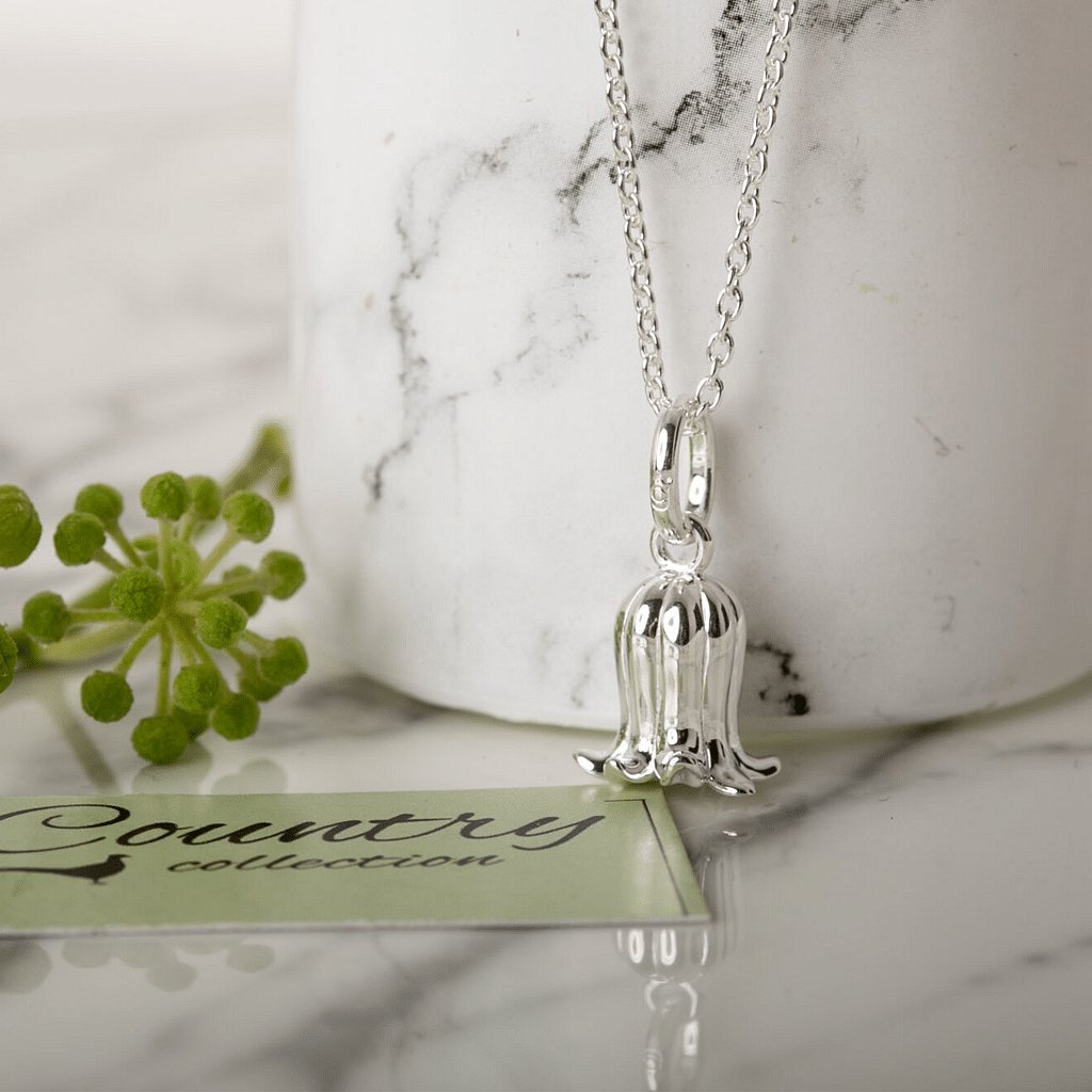 Gemma J Bluebell Sterling Silver Necklace - Cotswold Jewellery