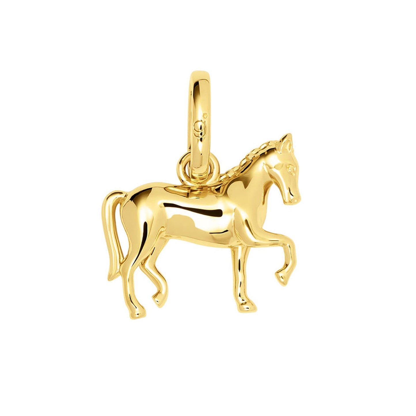 Gemma J Dressage Horse Gold Charm - Cotswold Jewellery