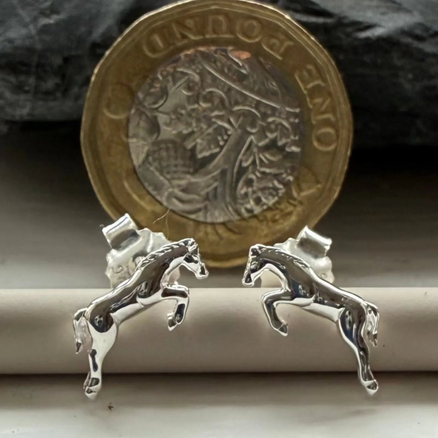 Gemma J Jumping Horse Earrings - Cotswold Jewellery