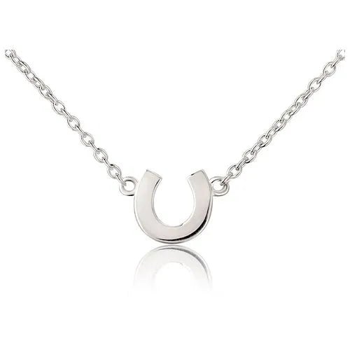 Gemma J Mini Silver Horseshoe Necklace - Cotswold Jewellery