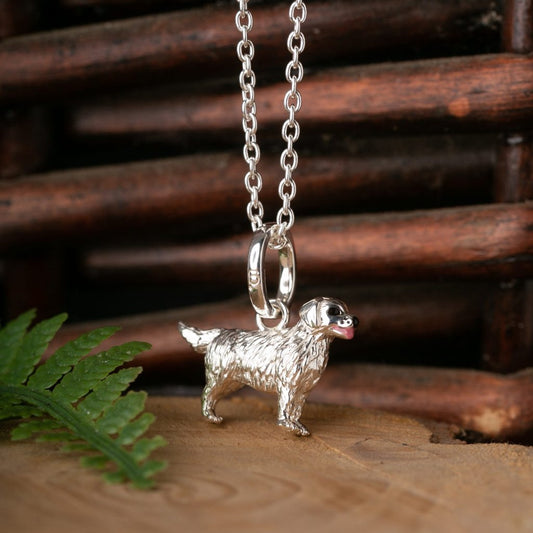 Gemma J Retriever Dog Necklace - Cotswold Jewellery