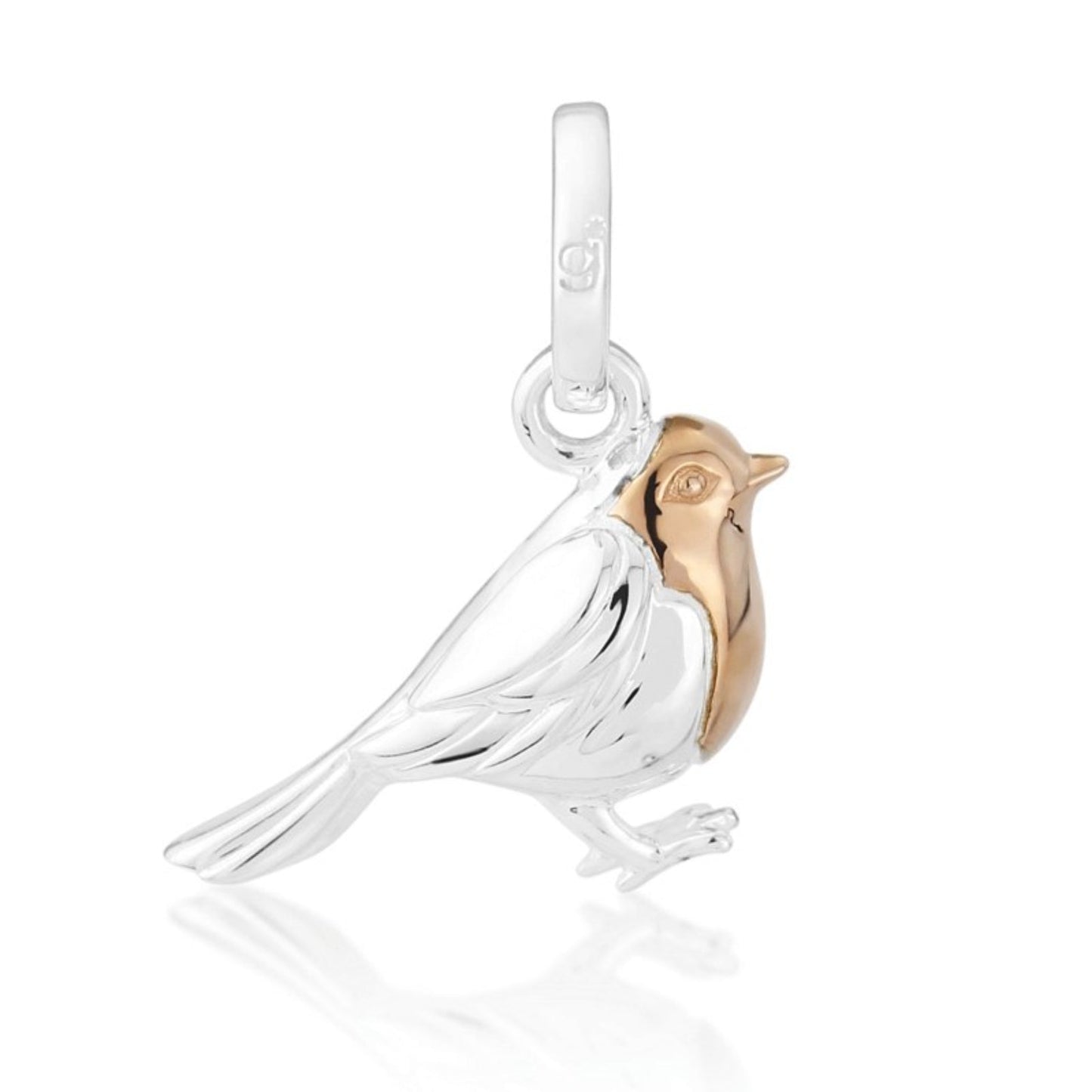 Gemma J Robin Sterling Silver Charm - Cotswold Jewellery