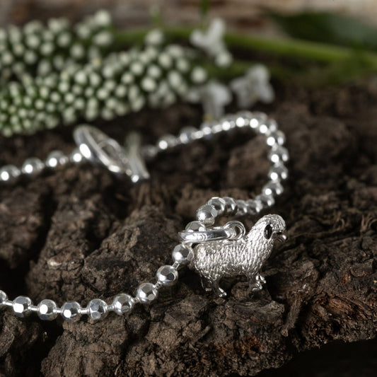 Gemma J Sheep Sterling Silver Charm - Cotswold Jewellery