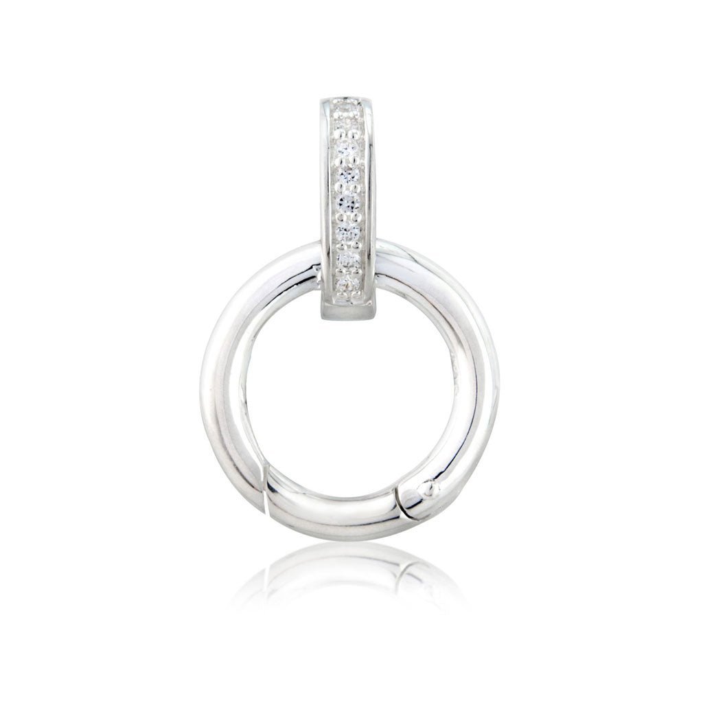 Gemma J Sparkly Sterling Silver Charm Carrier - Cotswold Jewellery