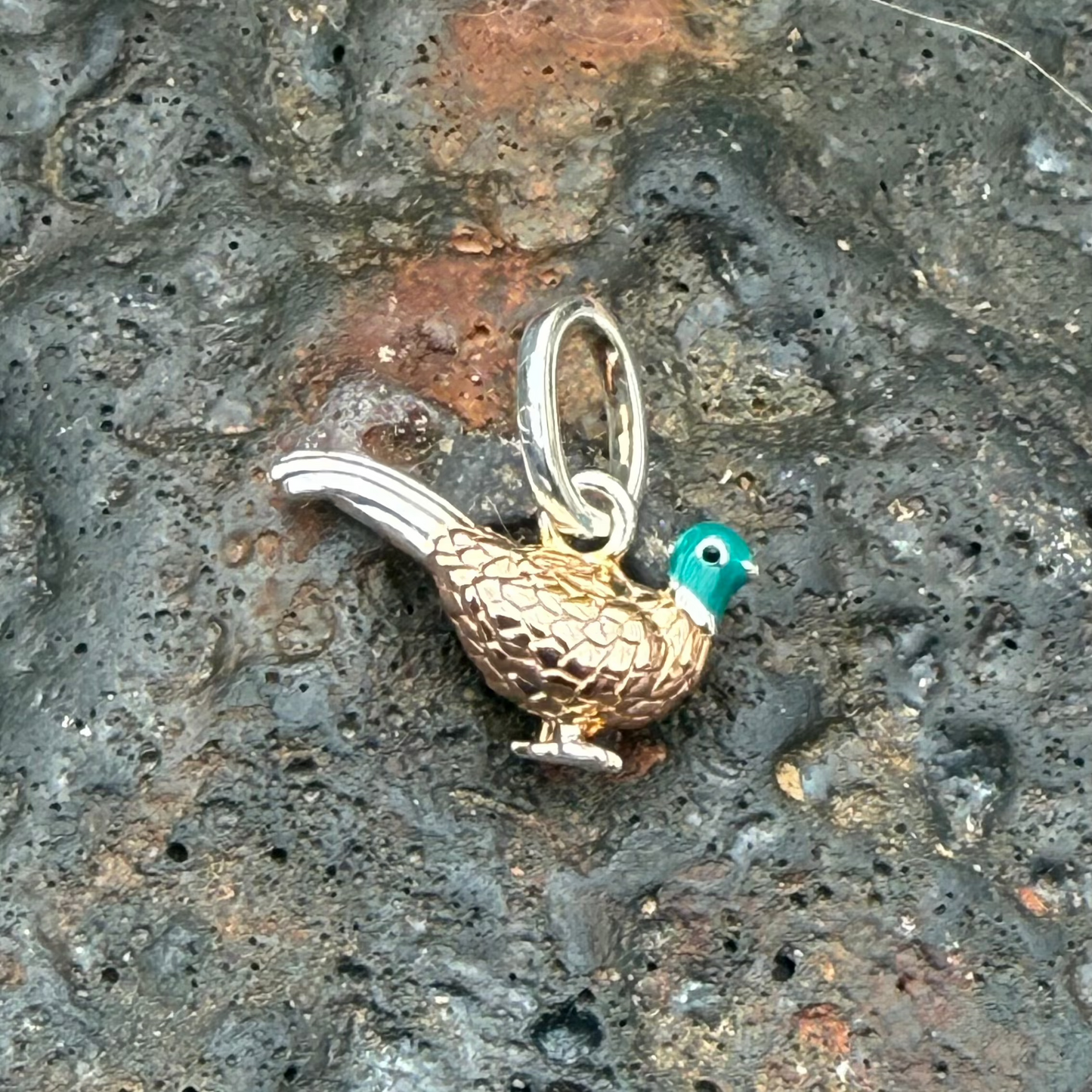 gemma-j-sterling-silver-pheasant-charm-from-cotswold-jewellery