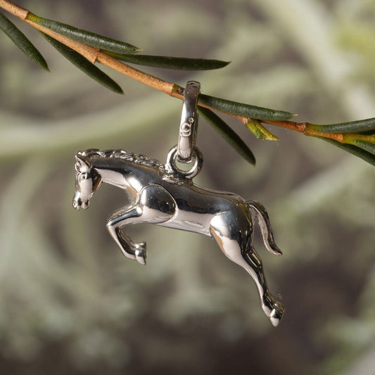 Gemma J Stunning Jumping Horse Charm - Cotswold Jewellery