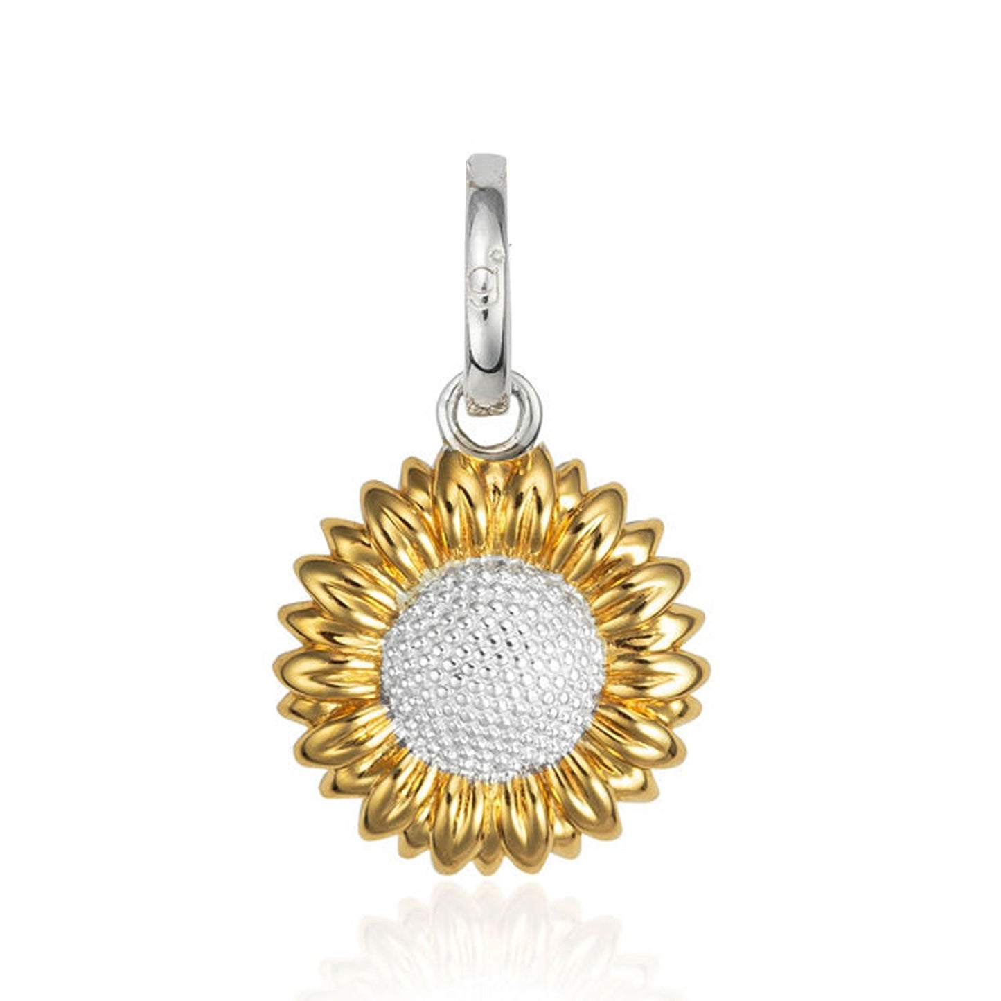 Gemma J Sunflower Sterling Silver Charm - Cotswold Jewellery