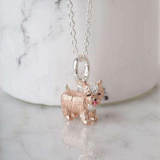 Gemma J Yorkshire Terrier Dog Necklace - Cotswold Jewellery