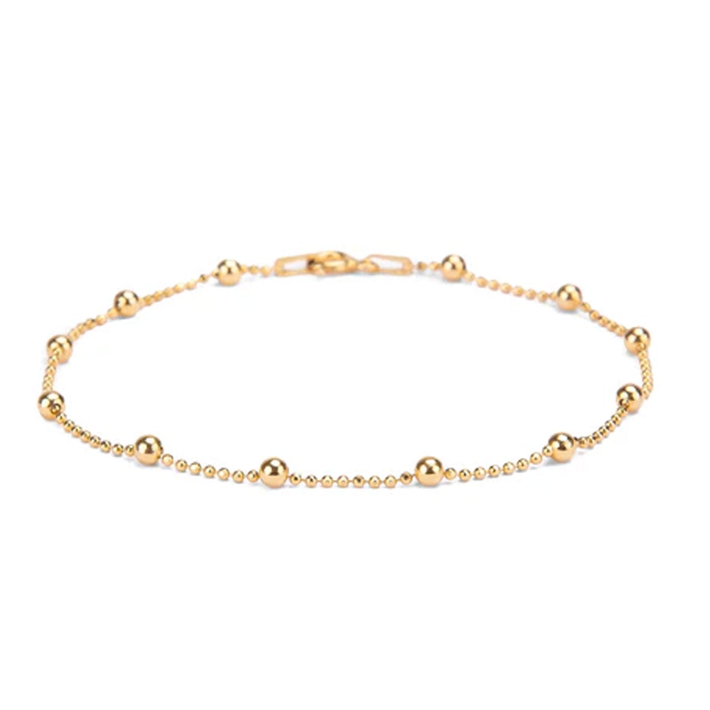 Gold Bead Chain Bracelet - Cotswold Jewellery
