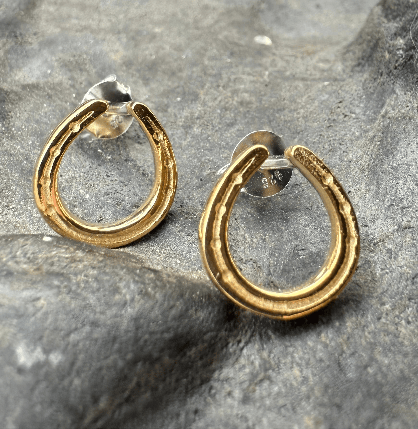 Gold Horseshoe Earrings - Cotswold Jewellery