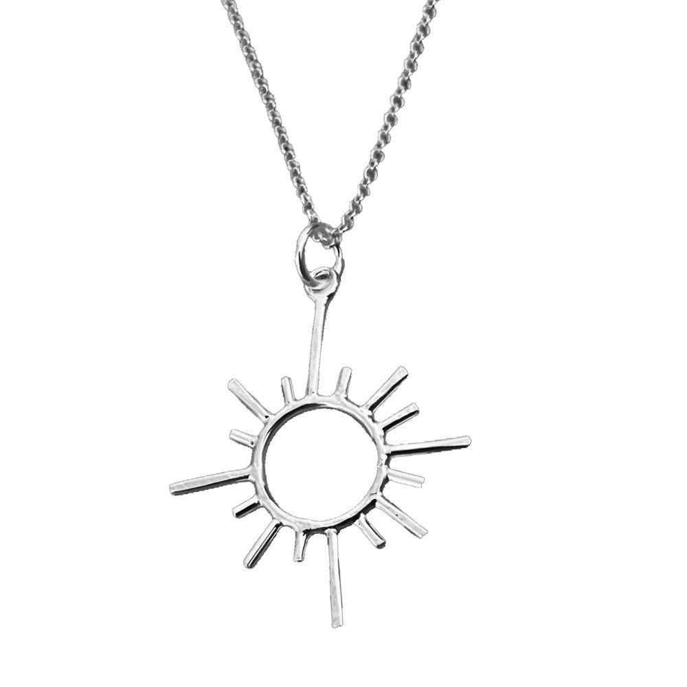 Gorgeous Sun Sterling Silver Handmade Necklace - Cotswold Jewellery