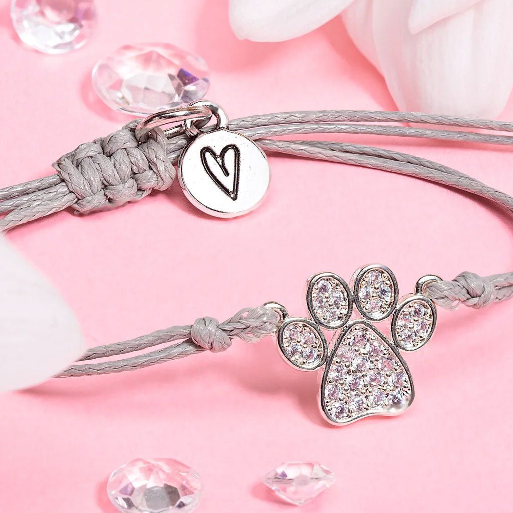 Grey Hound Paw Print Bracelet - Cotswold Jewellery