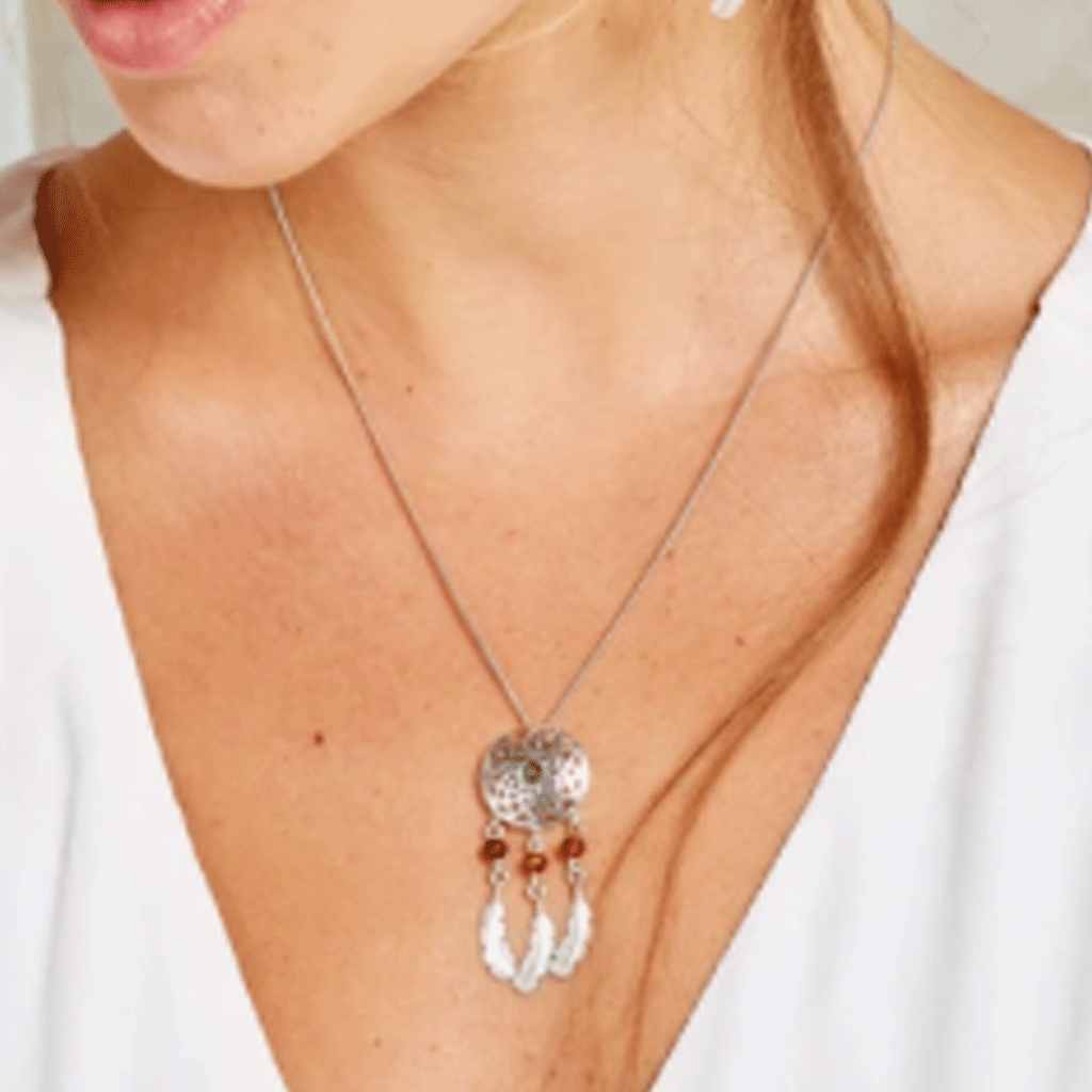 Handcrafted Dream Catcher Necklace - Cotswold Jewellery