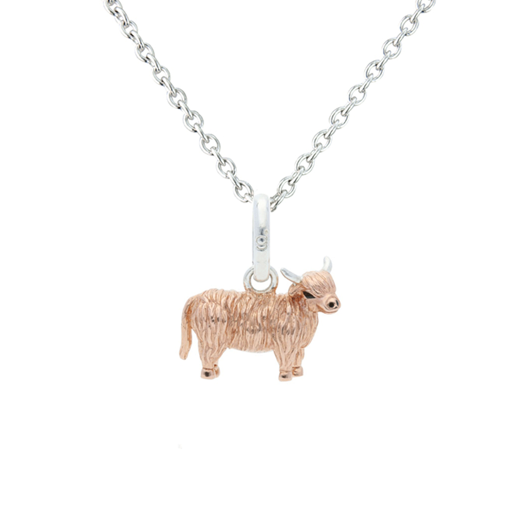 Highland Cow Necklace - Cotswold Jewellery