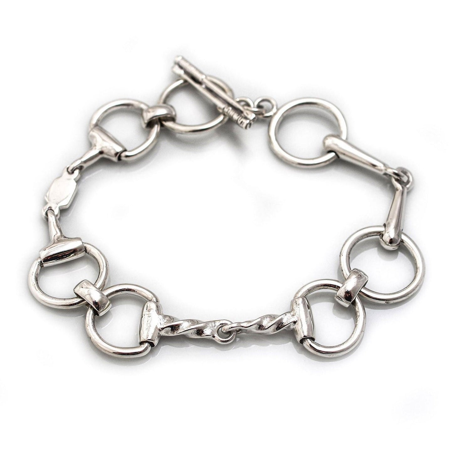 Hiho Silver Multi Snaffles Bracelet - Cotswold Jewellery