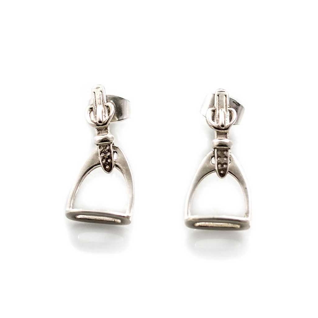 Hiho Silver Stirrup & Buckle Earrings - Cotswold Jewellery