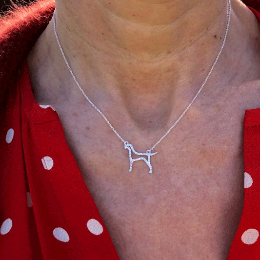 Hound Sterling Silver Necklace - Cotswold Jewellery