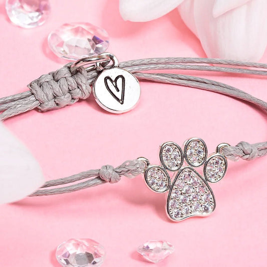 Jack Russell Paw Print Bracelet - Cotswold Jewellery