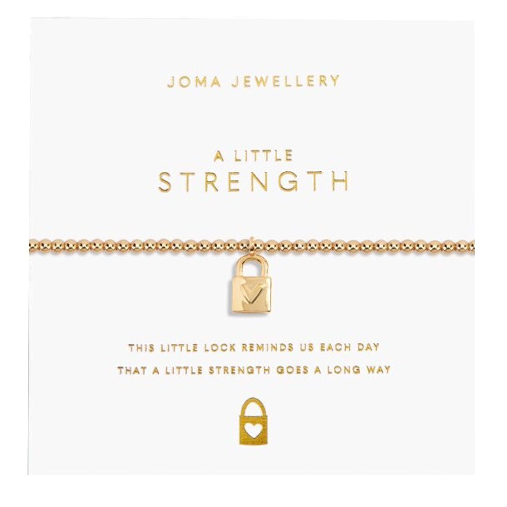 Joma Jewellery A Little Gold Strength Bracelet - Cotswold Jewellery