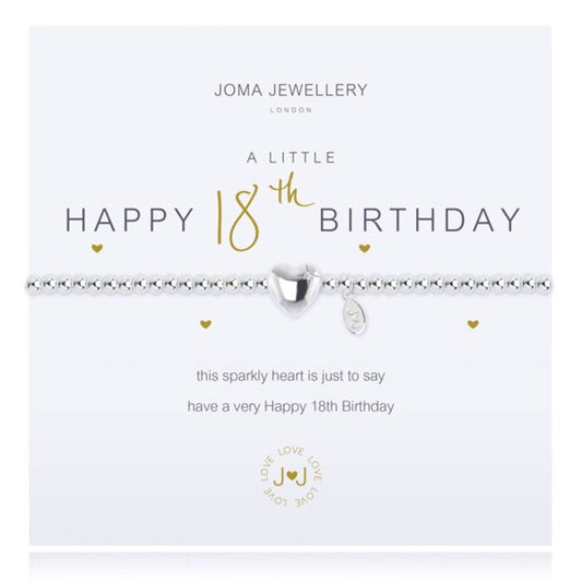Joma Jewellery A Little Happy 18th Birthday Bracelet - Cotswold Jewellery
