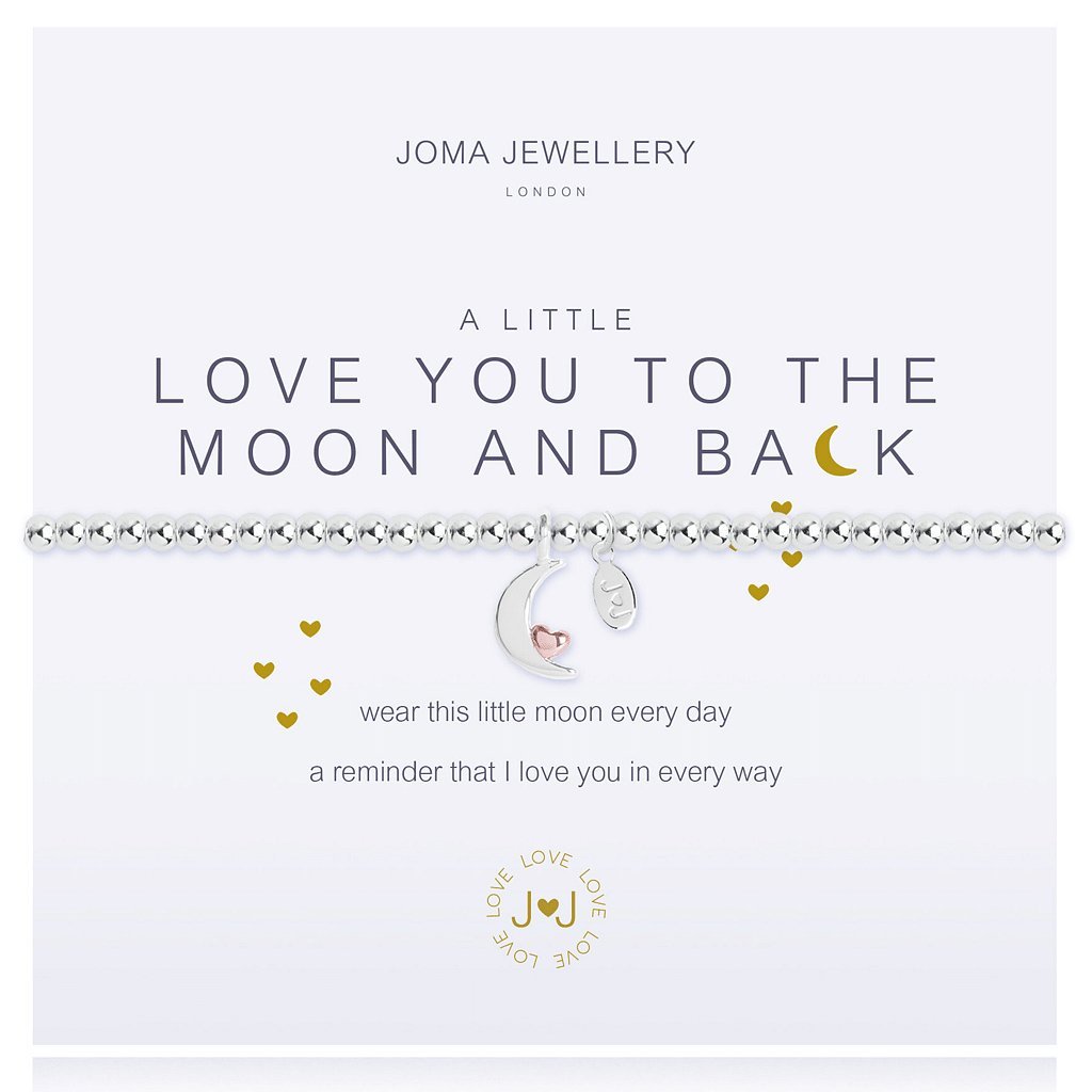 Joma Jewellery A Little Love you to the Moon & Back Bracelet - Cotswold Jewellery
