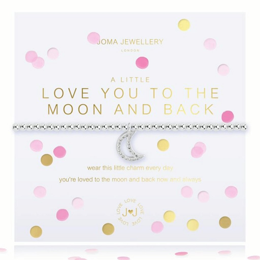 Joma Jewellery A Little Love you to the Moon & Back Confetti Bracelet - Cotswold Jewellery