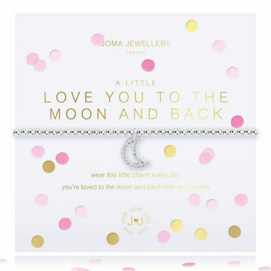 Joma Jewellery A Little Love you to the Moon & Back Confetti Bracelet - Cotswold Jewellery