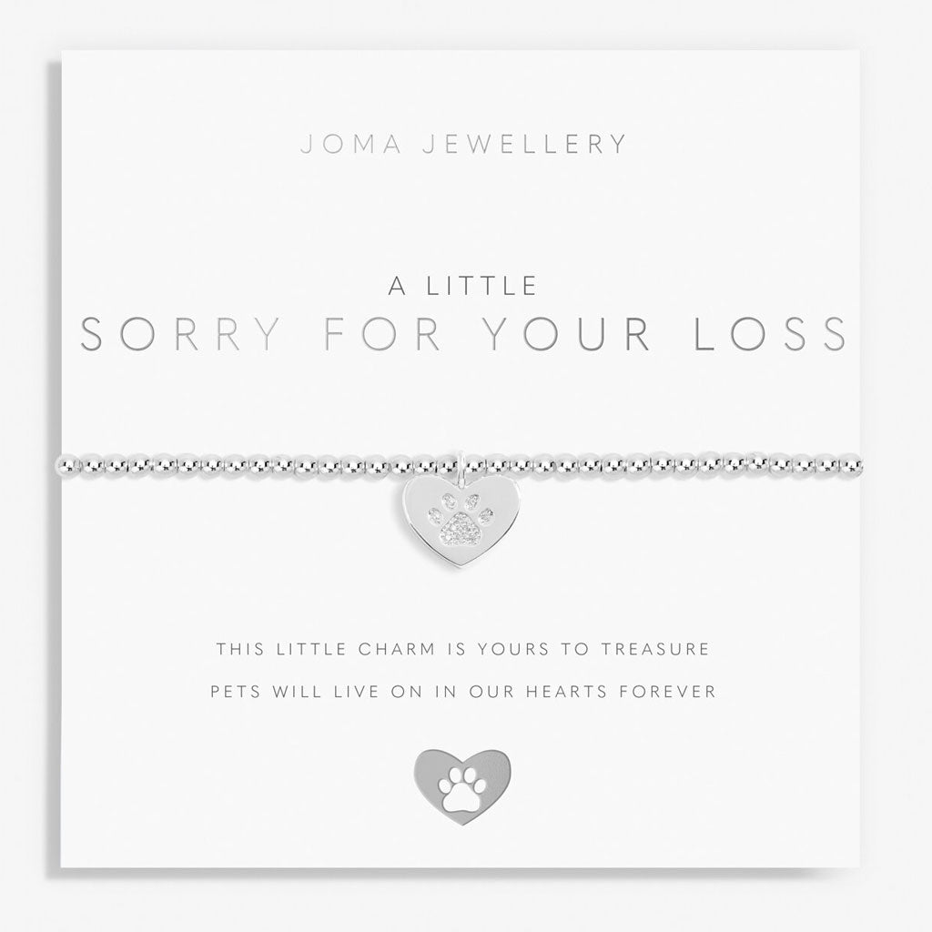 Joma Jewellery A Little Sorry for your Doggie Loss Bracelet - Cotswold Jewellery