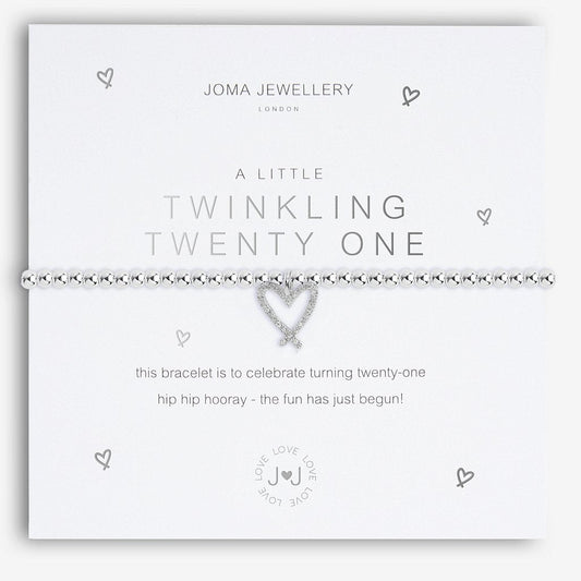 Joma Jewellery A Little Twinkling 21st Birthday Bracelet - Cotswold Jewellery