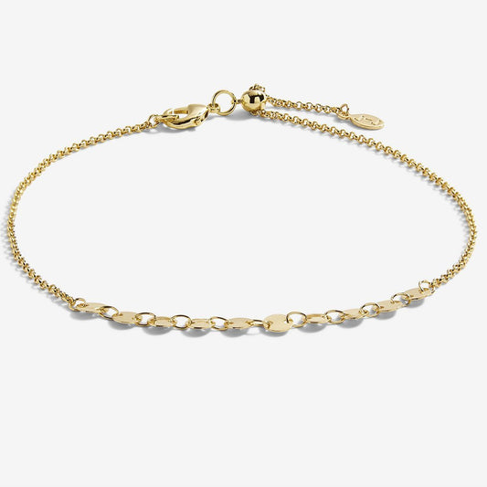 Joma Jewellery Gold Disc Chain Anklet - Cotswold Jewellery