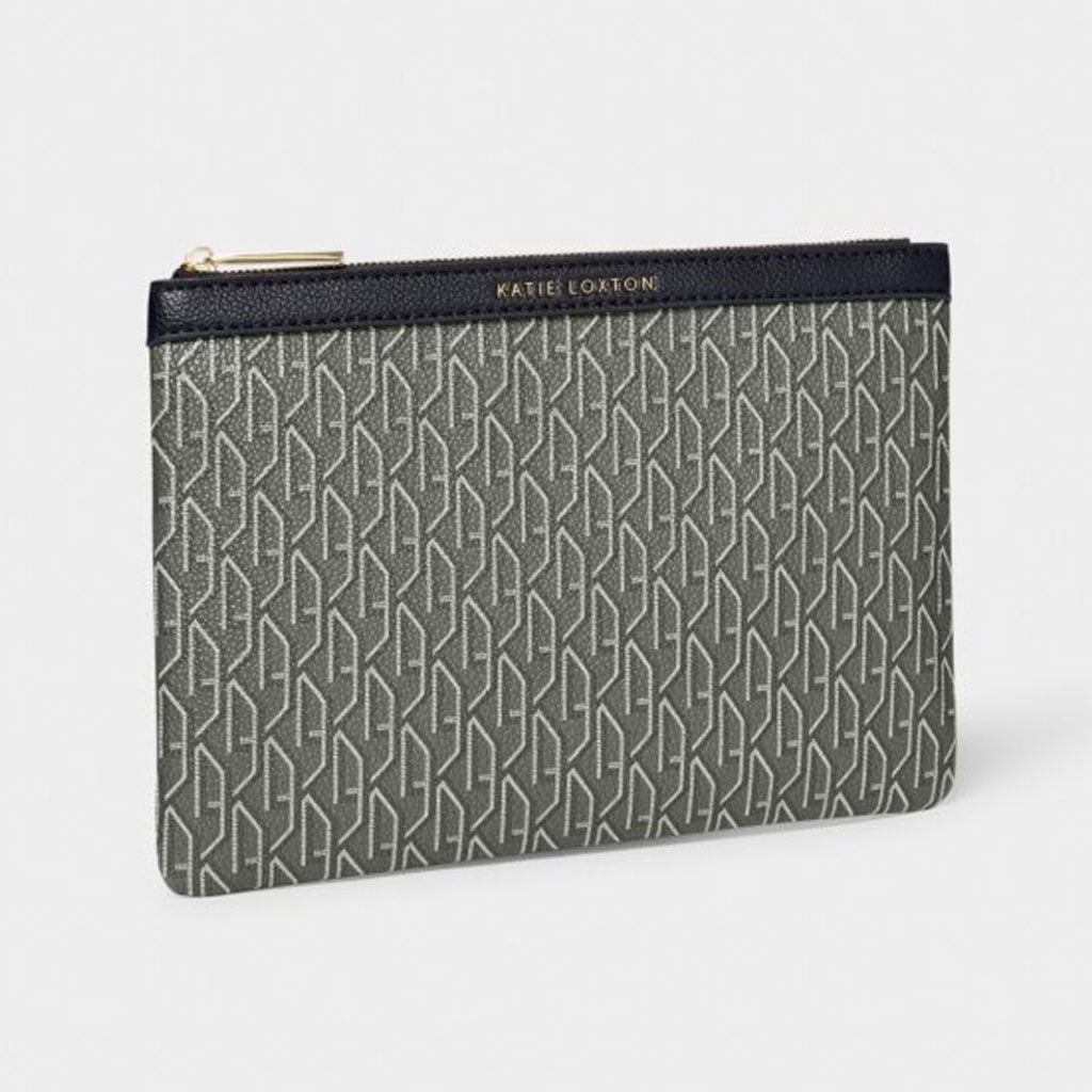 Katie Loxton Signature Pouch Black - Cotswold Jewellery