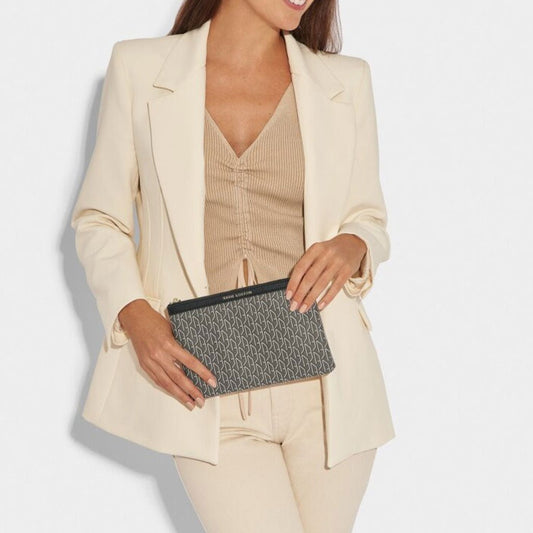 Katie Loxton Signature Pouch Black - Cotswold Jewellery