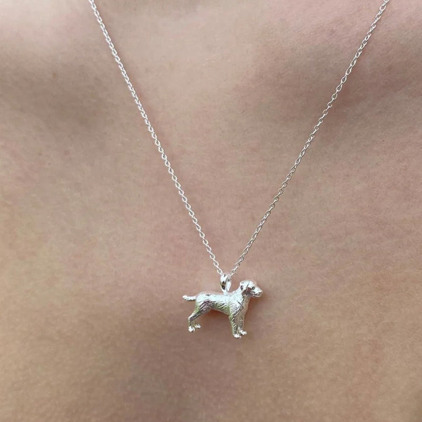 Labrador Sterling Silver Necklace - Cotswold Jewellery