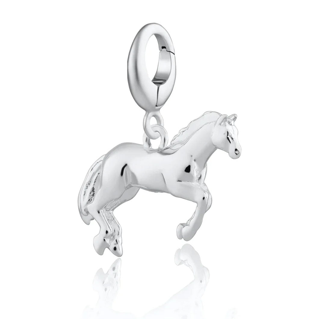 Lily Charmed Silver Horse Charm