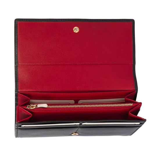 Mala Leather Bee Purse Black - Cotswold Jewellery