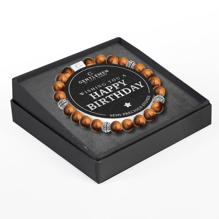 Men's Happy Birthday Bracelet - Cotswold Jewellery