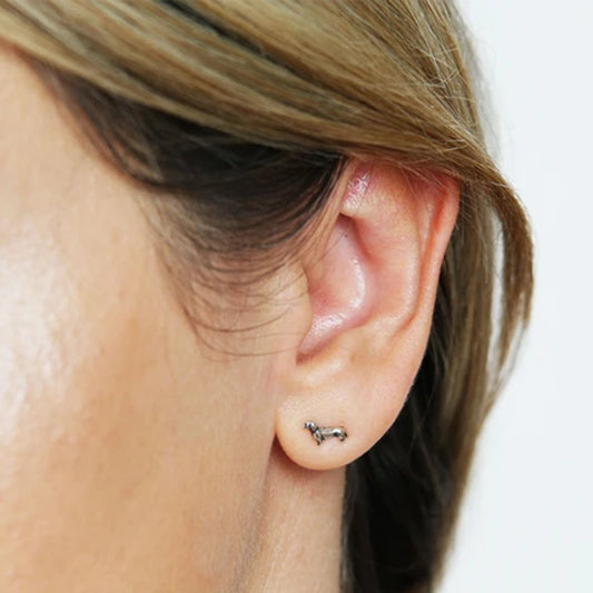Miniature Dachshund Dog Earrings - Cotswold Jewellery