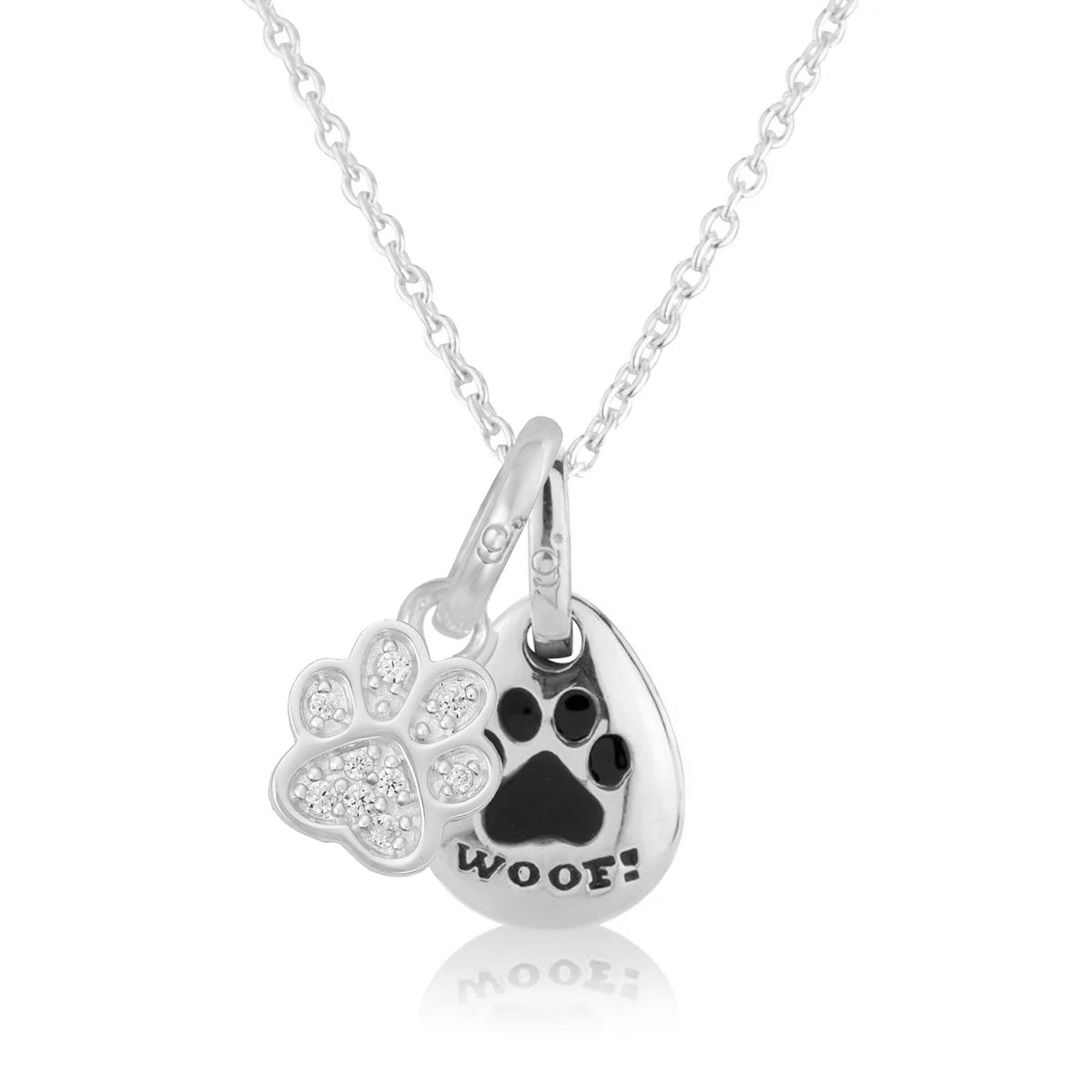 Woof & Paw Recycled Sterling Silver Necklace