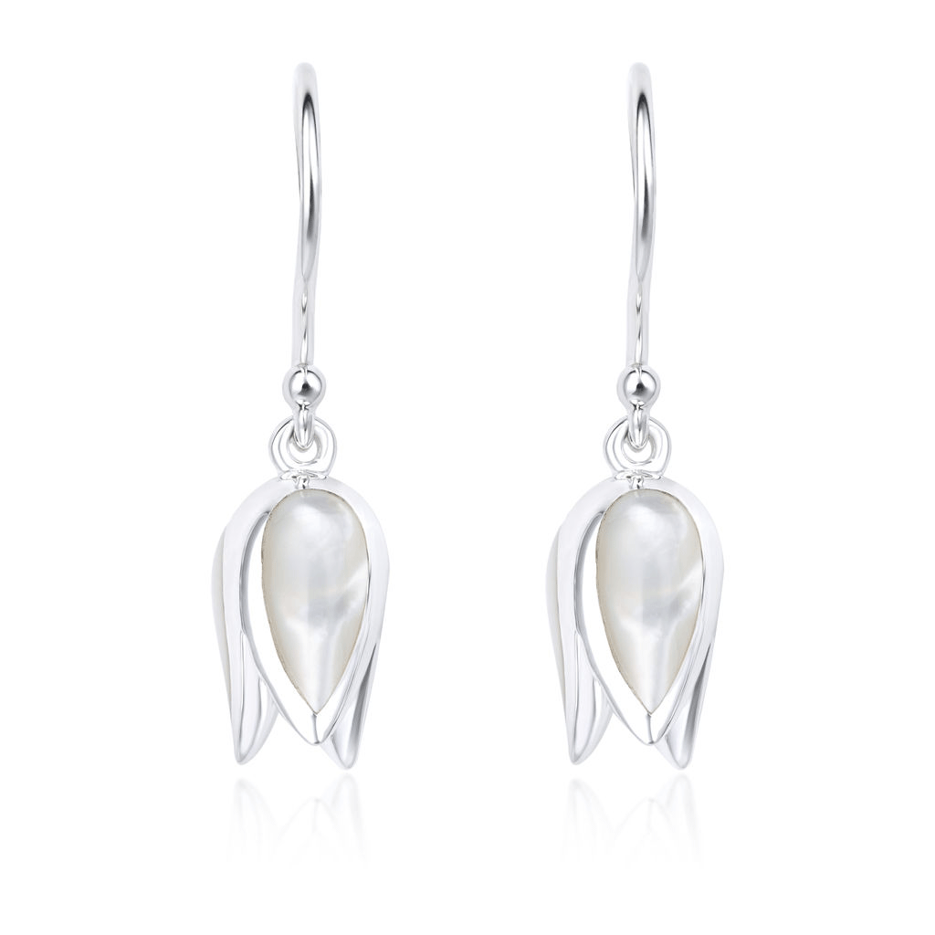 Pearled Tulip Earrings - Cotswold Jewellery