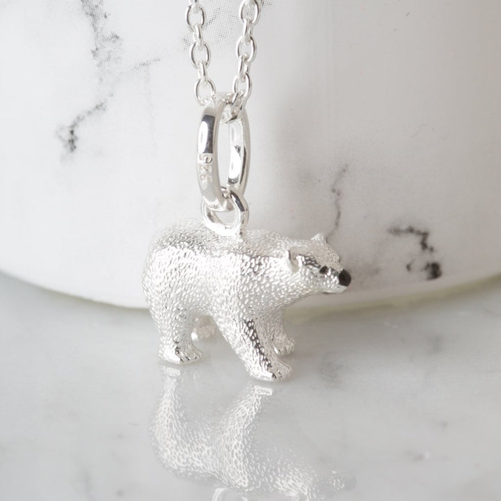 Polar Bear Silver Necklace - Cotswold Jewellery