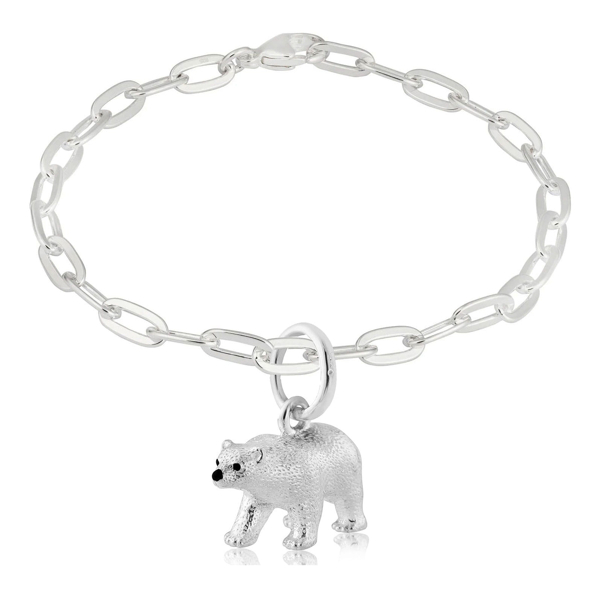 Polar Bear Recycled Sterling Silver Bracelet