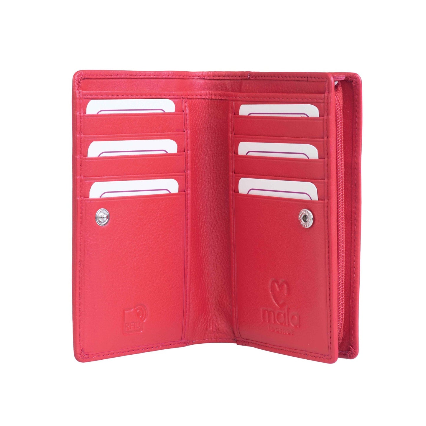 Red Leather Dachshund Compact Purse - Cotswold Jewellery