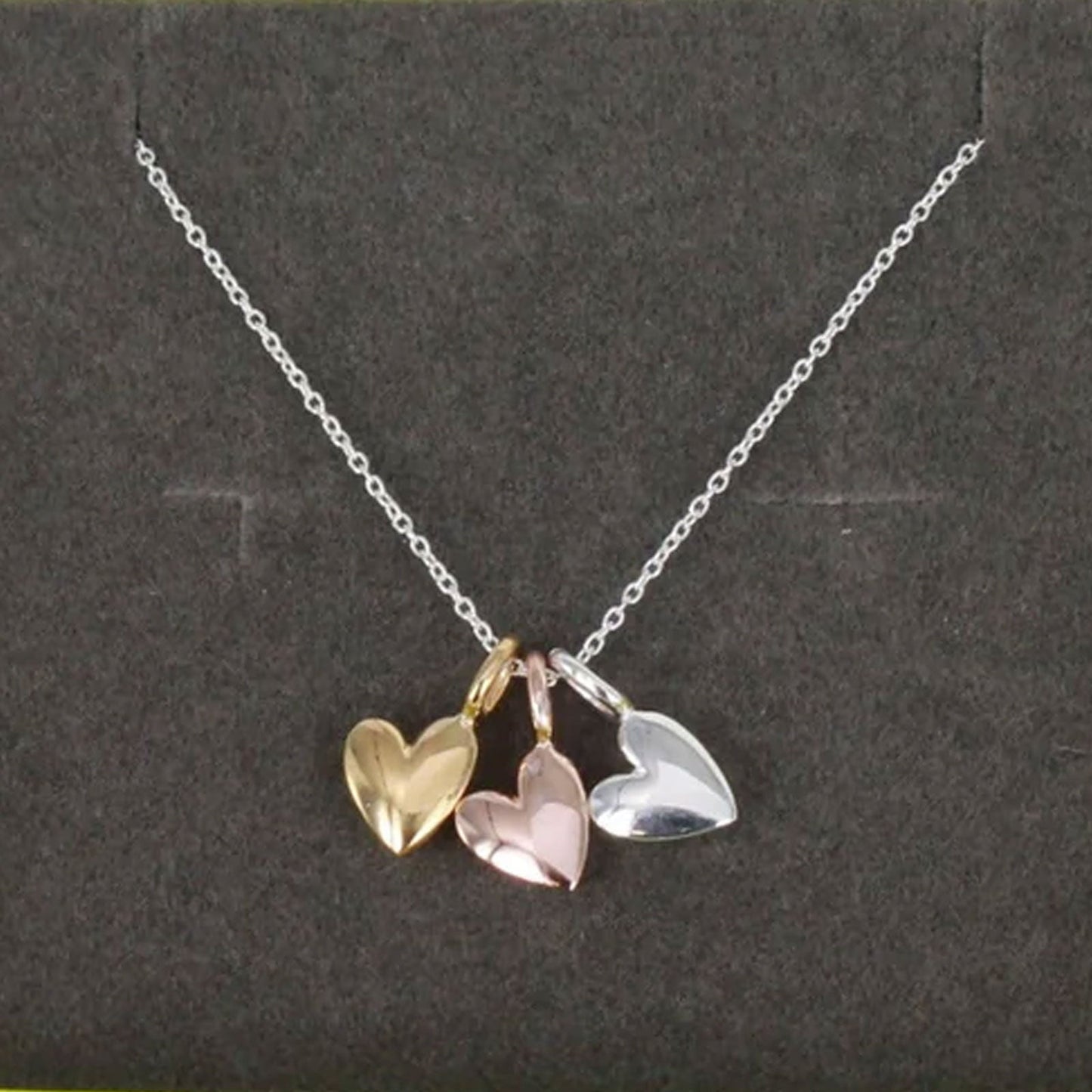Reeves & Reeves Triple Heart Necklace - Cotswold Jewellery